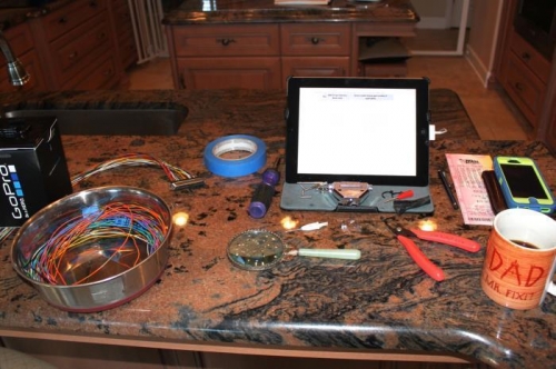 My workshop this morning. Glad the wife's at work.....Didn't win the Megaball $646 million. Too bad.