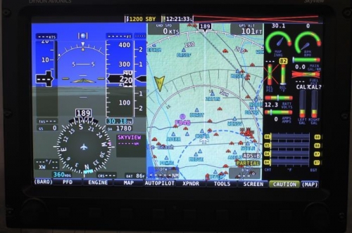 Happy camper. Autopilot shows on Skyview.