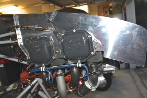 Cylinder 1 cover fitted. Top will get cut down as it is fitted to cowl.