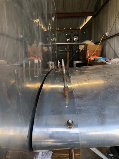 Top fuel tank is dimpled, nutplate drilled. I'll do the rest when I pull the wing.