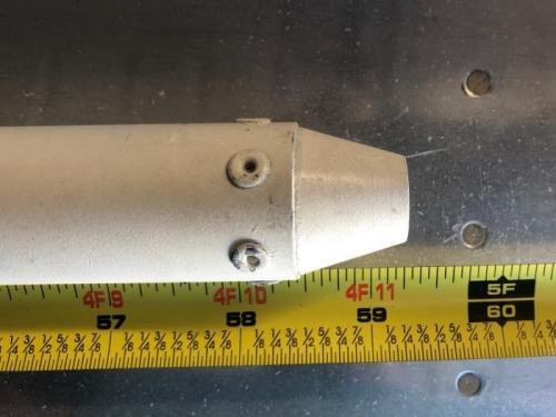 Previously installed end.