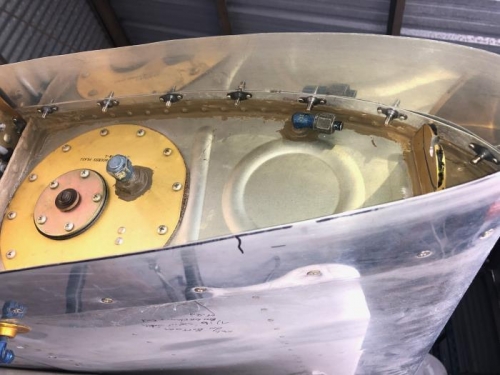 Fuel tank upper started