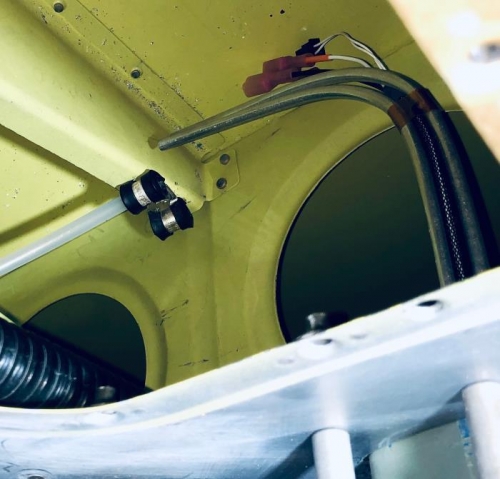 Concept is shown where I will secure the pitot lines to mate with a pitot connection.