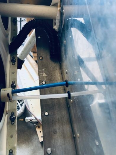 Full length Pitot and AOA lines enter fuselage and end at Dynon ADAHRS