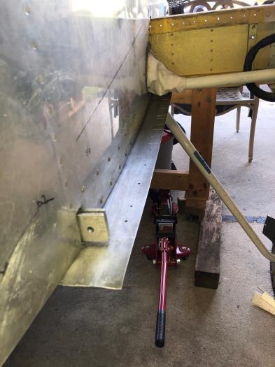 Rear spar attach hole was double checked for 5/8 clearance.  It was fine.