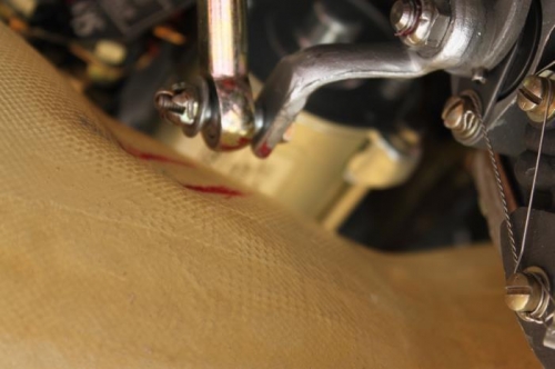 Sufficient clearance after re-clocking and adjusting everything.