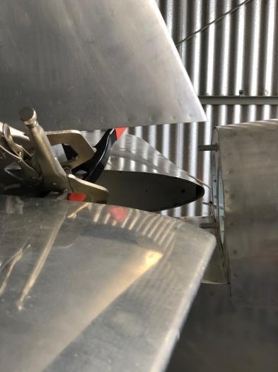 Front of vertical now looks ok to permanently fasten.