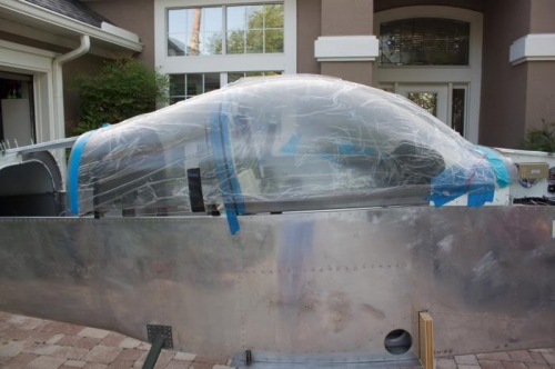 I left the rear top skin off for starters.  It just gets in your way for so many different things...