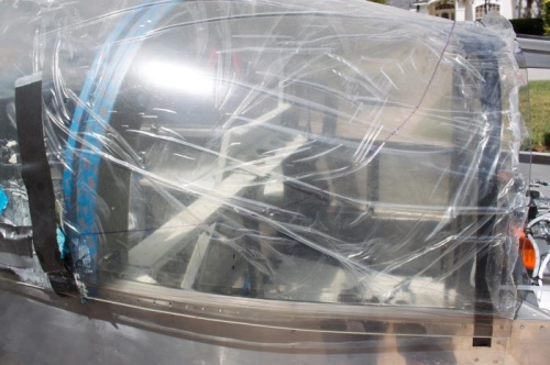 4 inches off the rear