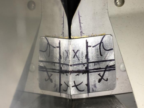 Safety margin is inside the 2 horizontal lines, just left of vertical line.