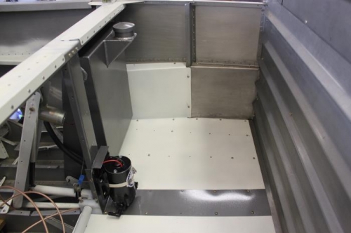 All floor and side covers are removable with machine screws/nutplates.