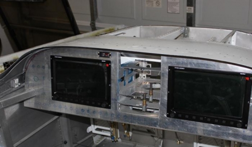 Used NAS1097 rivets to install nut plates.  They are so easy to use.