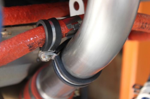 No lie.  This double clamp took me 30 minutes to put on. Jees.