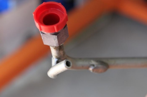 A second spot was built up along the longer length of the tube.  Why?