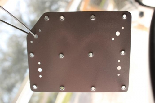 Doubler ready to rivet nut plates then rivet to firewall.