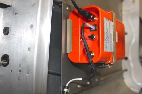 Heat shrink covered the staggered connectors. Adel clamp holds wire smartly.