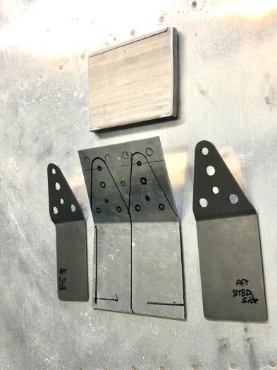 1/4 inch spacer at top. Steel reinforcement pieces below.