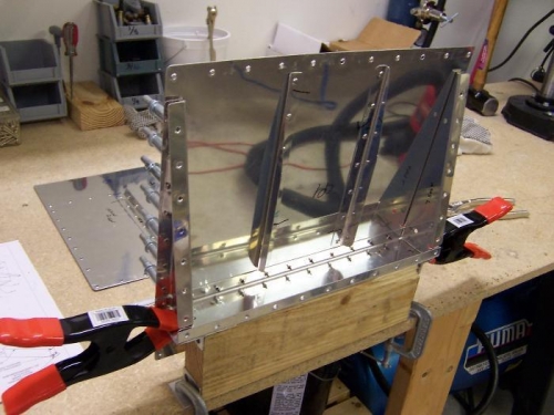 Clamped and ready to rivet top skin