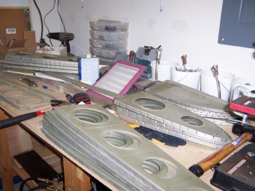 Lots of ribs to mark for hole drilling