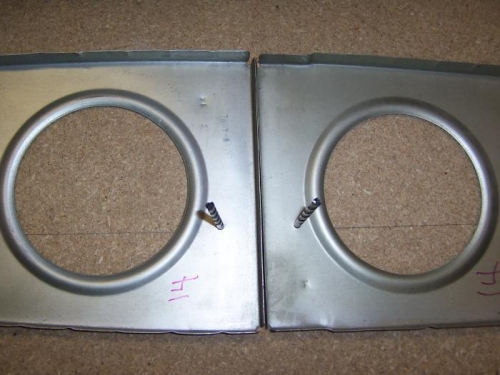 Ribs 14 set in place to match drill