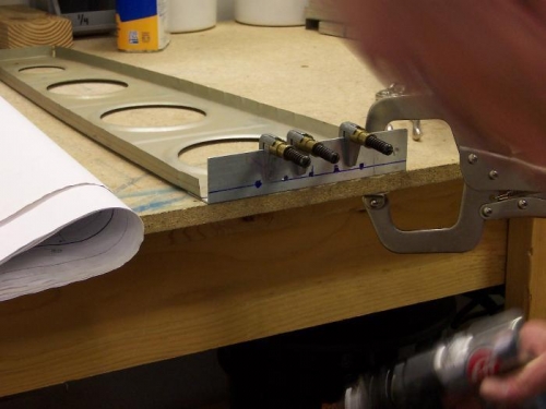 Five holes - watch the edge distance.