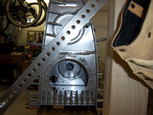 Fuel sender gets mounted here.  You can see the other holes for proper fuel flow in the tank.