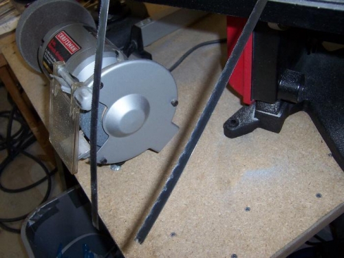 Band Saw blade broke finally.