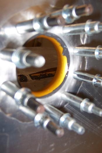 Proseal squeezed out by clecoes