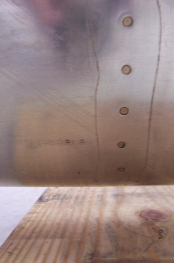 Rivets towards the leading edge look perfect.