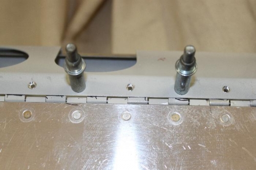 Close up of countersinks