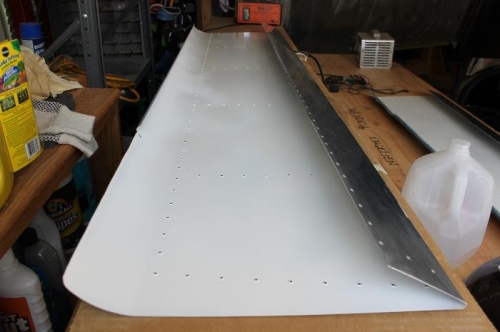 Top skin of left flap.