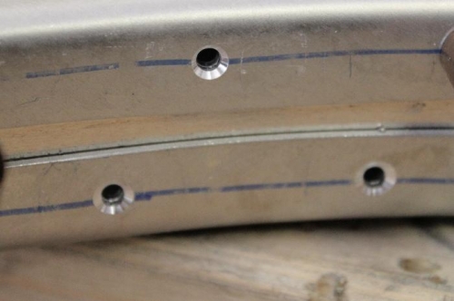 120 degree CS4 countersink on bottom. 100 degree rivet countersink on top.