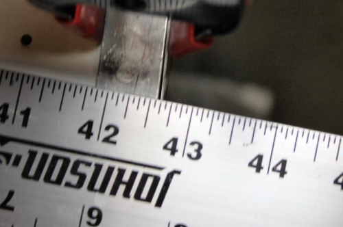 The fuselage skin is not riveted so it will squeeze up slightly to 42 5/8.