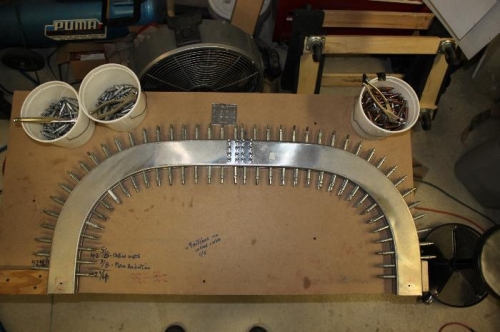 All rivet holes created. Now open up to #30