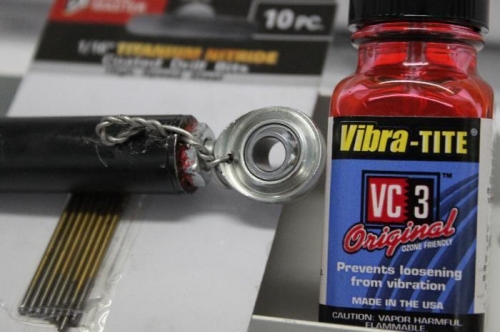 Finished threading and tightening and folding the end product  under.