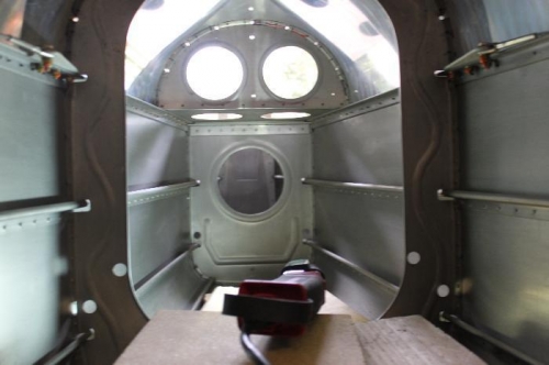 Removed the inner  blue coating for the match drilling.