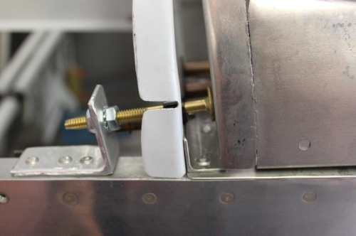 Pilot side. Note the matching angle to the canopy frame.