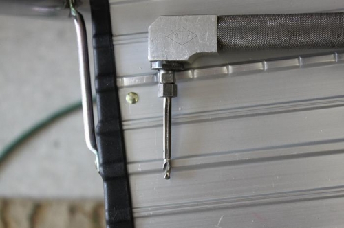 This threaded drill/reamer drills at .177 and reams at .188 in one operation. Cool.