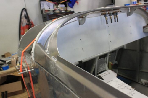 Took a LOT of time to get the frame aligned to the fuselage.