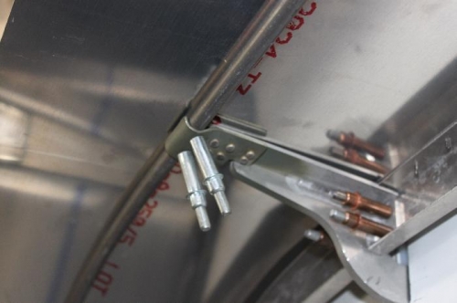 Not setting the LP4s yet.  Will wait. The gap on top of arm is due  to not being drilled yet.