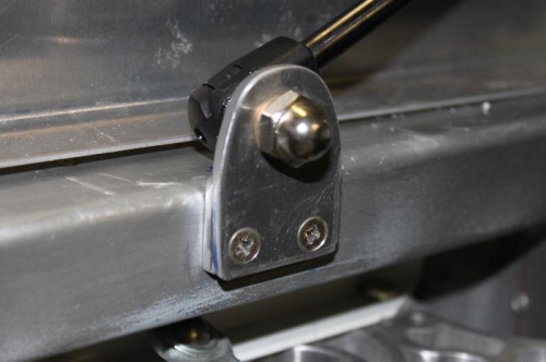 Nut Plate Bracket inside canopy deck was easy to use for these screws.