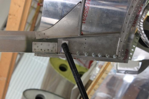 I tested the weatherstrip mounting angle in place.  Needs slight trimming at hinges to clear.