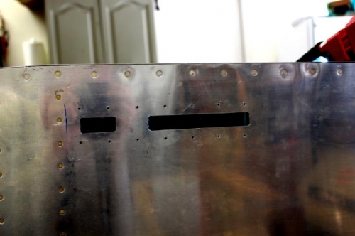 Finished trimming cutouts