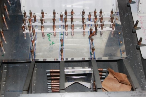 Continue with nutplates after seats are positioned correctly.