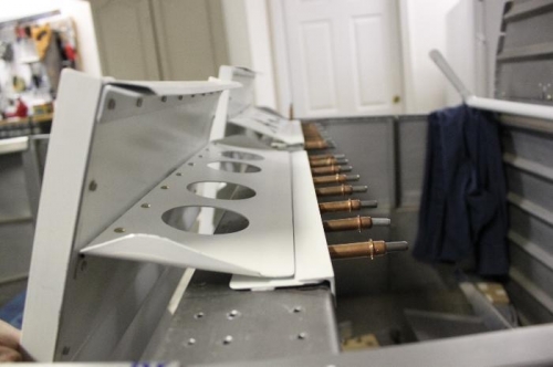 Seat back retainer positioned.