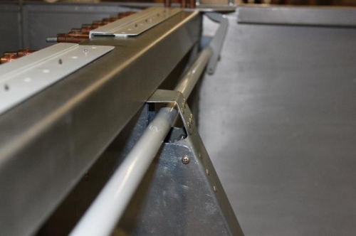 Note how I extended the top mounting bracket to encircle the canopy latch weldment.