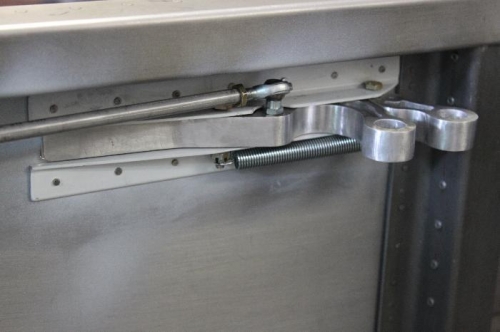 What the JD Air latch assembly looks like installed.