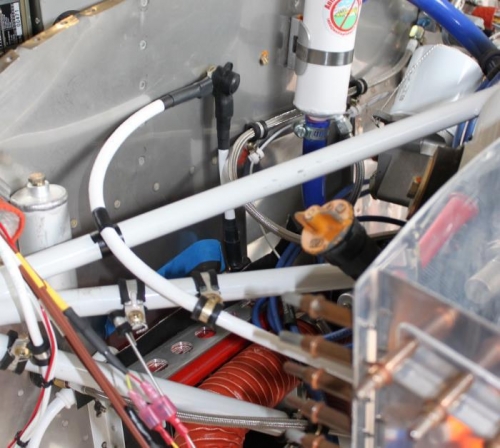 Made the 2AWG engine ground and added it to the firewall.