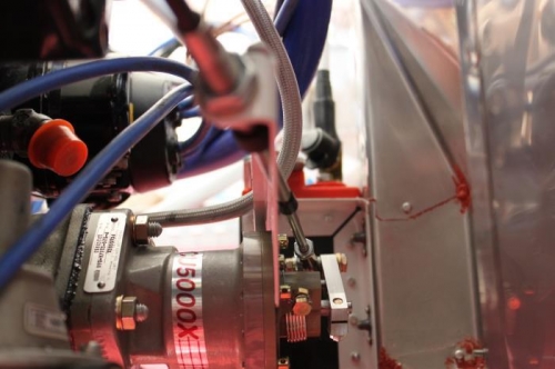 Governor cable mounted, adjusted, tested and passed.