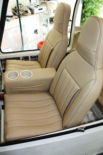 Leather Front Seats with Center Cup Holder
